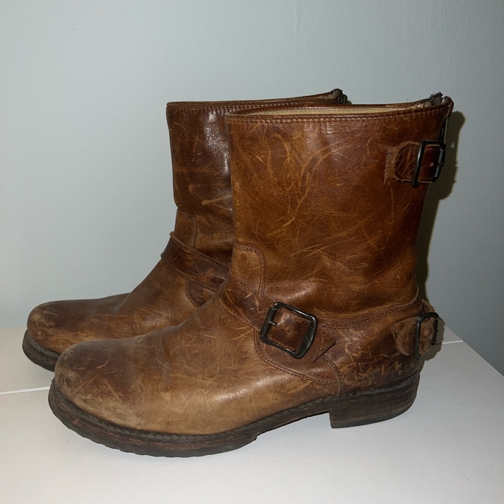 Vintage Frye Moto Boots - 8.5